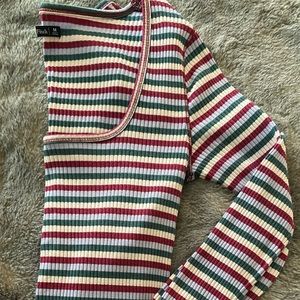 A & F ✨ like new! ribbed boat neck//scoop neck